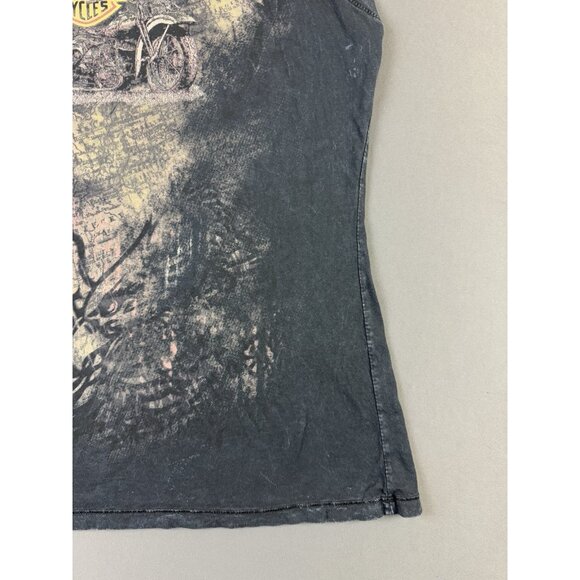 Vintage Y2K Harley Davidson Charleston West Virginia Goth Womens Shirt Art Tee - Picture 5 of 9